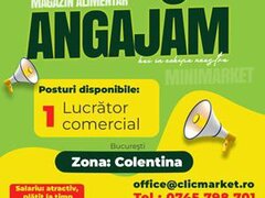 Lucrator comercial pentru minimarket zona Colentina