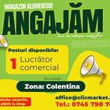 Lucrator comercial pentru minimarket zona Colentina